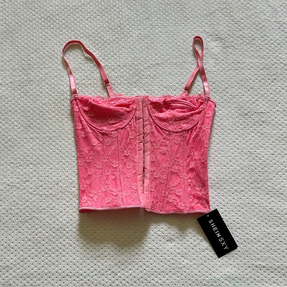 Pink Corset Top - Picture 3 of 6